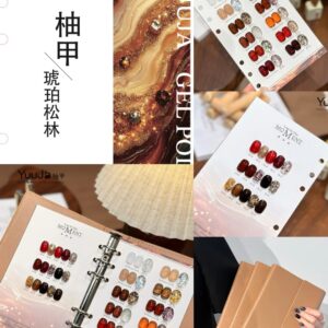 24 colors of Amber Pine Forest cat eye gel polish