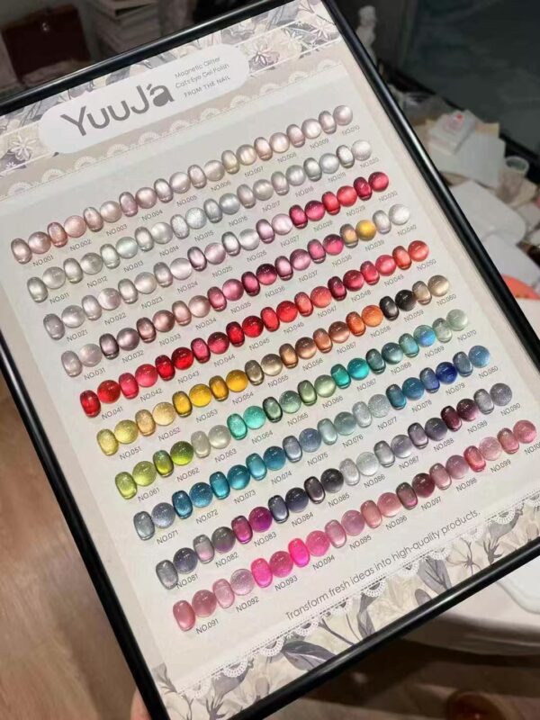 100-color Cat's Eye Gel Bottle Set + Swatches