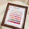 56-color transparent nail polish bottle set + color plate