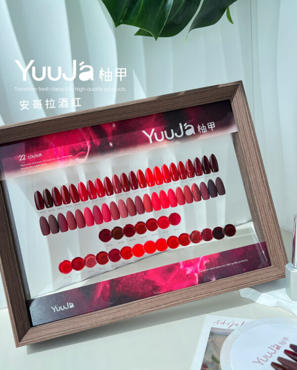 22-color Angora wine red set + color palette