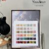 36 colors of astringent glass sea transparent color + color plate