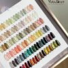 36 colors of astringent glass sea transparent color + color plate