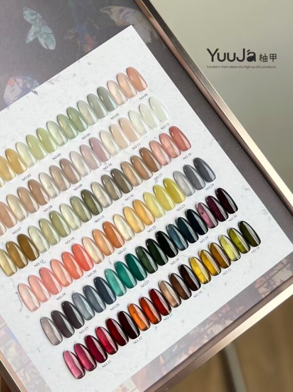 36 colors of astringent glass sea transparent color + color plate