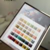 36 colors of astringent glass sea transparent color + color plate