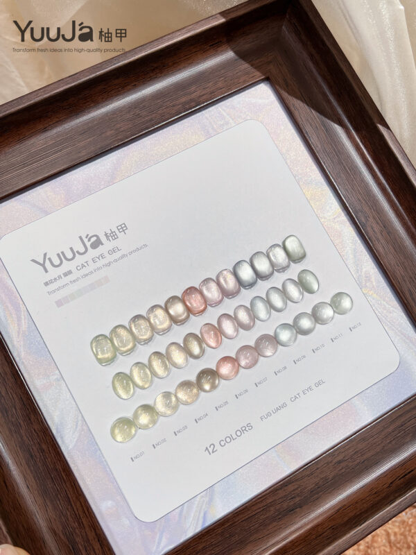 12-color cat's eye bottle set + color palette