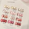 12-color rose tea cat's eye set + color palette