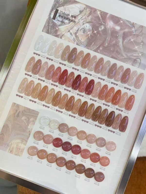 24-color transparent oolong set + color plate