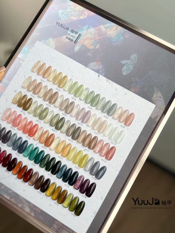 36 colors of astringent glass sea transparent color + color plate