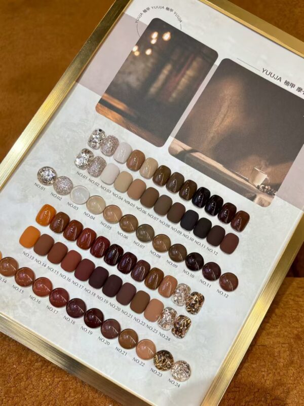 24-color mocha caramel + color palette