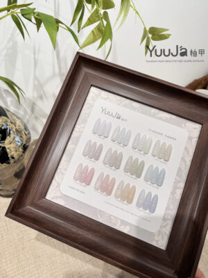 12-color water wave transparent white bottle set + color plate