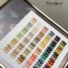 36 colors of astringent glass sea transparent color + color plate