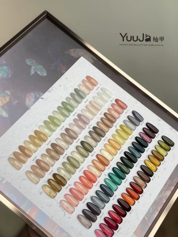 36 colors of astringent glass sea transparent color + color plate