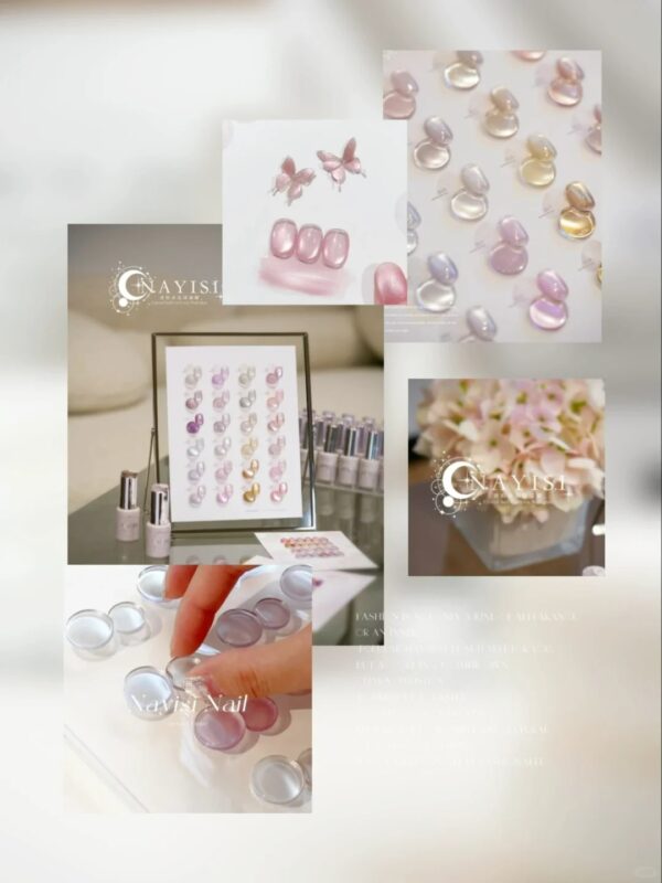 24-color crystal ball cat's eye gel polish