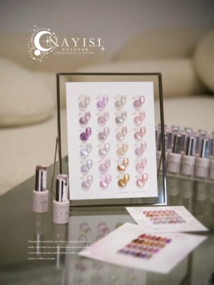 24-color crystal ball cat's eye gel polish