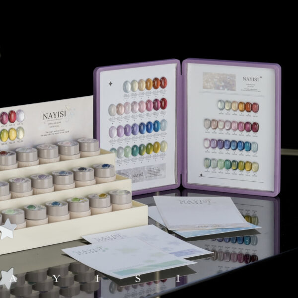 30-color fairy dust diamond cat's eye