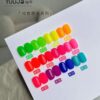 12-color fluorescent bottle set + color palette