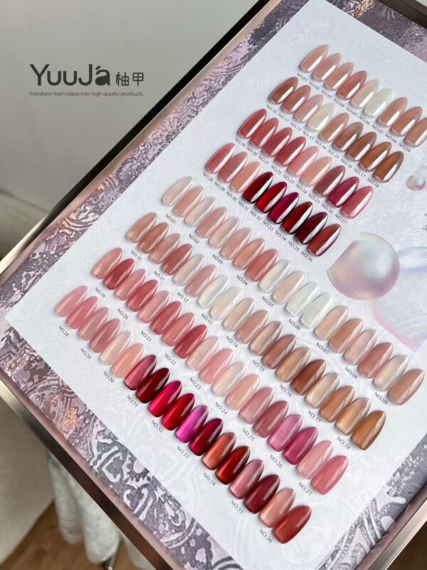 36 colors of ebony rose transparent color + color plate