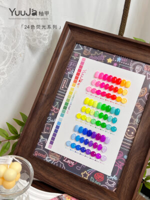 24-color fluorescent bottle set + color palette