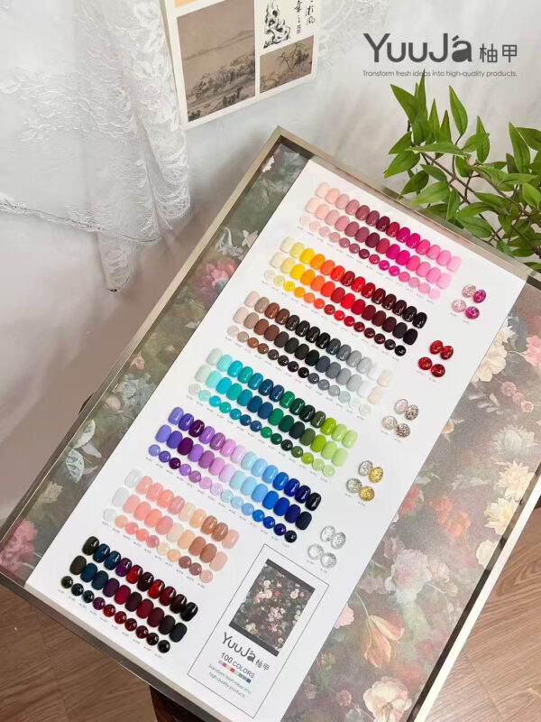 100 colors of pure color glue + color plate