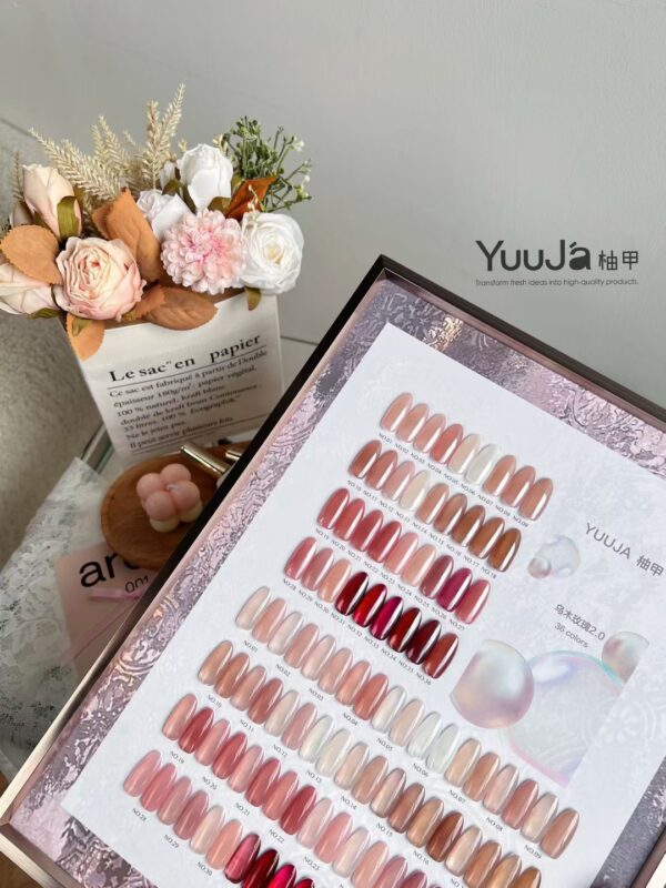 36 colors of ebony rose transparent color + color plate