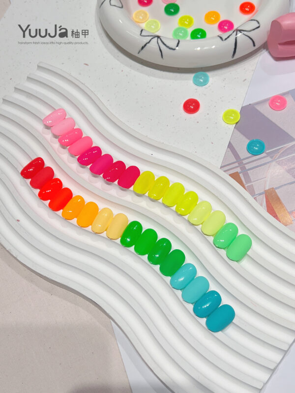 24-color fluorescent bottle set + color palette