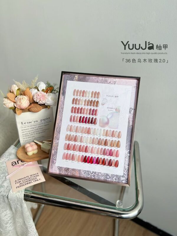 36 colors of ebony rose transparent color + color plate