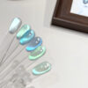12-color blue tears cat's eye bottle set + color plate