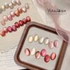 12-color rose tea cat's eye set + color palette