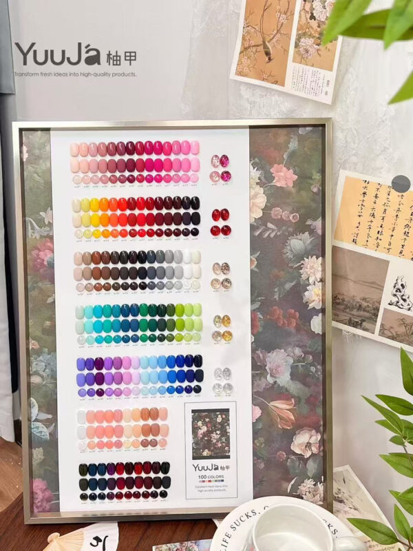 100 colors of pure color glue + color plate