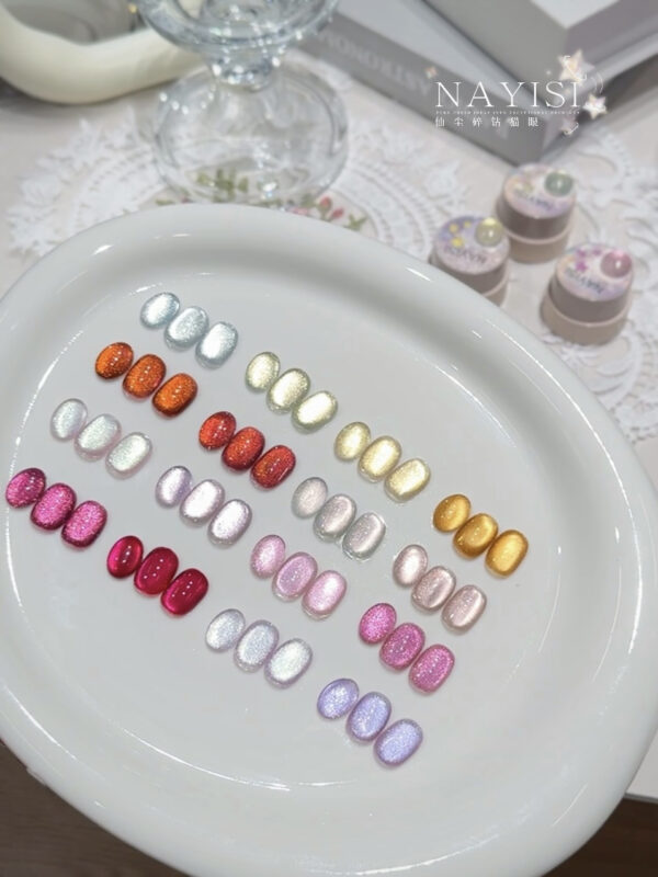 30-color fairy dust diamond cat's eye