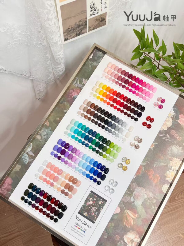 100 colors of pure color glue + color plate