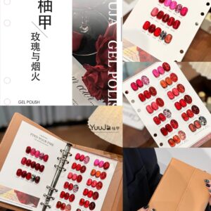 24 colors of Roses and Fireworks cat eye gel polish